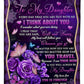 Rose I Think About You Daughter Gift Flannel Blanket For Soft Bed Couch And Home Comfort