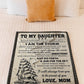 Sailing Strong Spirit Message Daughter Gift From Mom Flannel Blanket For Relaxing At Home And Travel