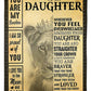 Lion Warm Sunshine Love Mom To Daughter Flannel Blanket For Bed Sofa And Reading Nook Decor