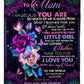 Rose Beloved Mother Message Flannel Blanket For Bed Sofa And Reading Nook Decor