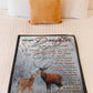 Deer My Heart Daughter Gift Flannel Blanket For Relaxing At Home And Travel