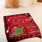 Christmas I Love You Daughter Gift Flannel Blanket For Soft Bed Couch And Home Comfort