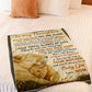 Lion Comforting Home Message Daughter Gift Flannel Blanket For Soft Bed Couch And Home Comfort