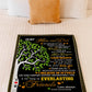 Family Tree Beloved Mother Message Flannel Blanket For Relaxing At Home And Travel