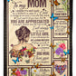 Butterfly To My Mom You Will Always Be My Loving Mom Flannel Blanket For Relaxing At Home And Travel