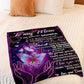 Family Love Beloved Mother Message Flannel Blanket For Soft Bed Couch And Home Comfort