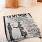 Family To My Mom Vintage If I Could Flannel Blanket For Soft Bed Couch And Home Comfort