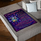 Family I Didn't Give You The Gift Of Life Mom To Daughter Purple Flannel Blanket For Living Room And Bedroom Styling