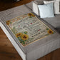 Sunflower I Love You With All My Heart Flannel Blanket For Living Room And Bedroom Styling