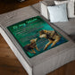 Wolf Lifelong Love Message Flannel Blanket For Living Room And Bedroom Styling