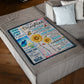 Sunflower I Want You To Know I Love You Mom To Daughter Flannel Blanket For Living Room And Bedroom Styling
