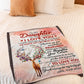 Deer Never Forget That I Love You Mom To Daughter Flannel Blanket For Soft Bed Couch And Home Comfort