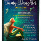 Mermaid You Are The Gift From The Heavens Mom To Daughter Lover Flannel Blanket For Soft Bed Couch And Home Comfort