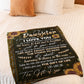 Sunflower To My Daughter Life Is Filled With Hard Times Flannel Blanket For Soft Bed Couch And Home Comfort