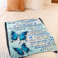 Butterfly To My Daughter Never Forget That I Love You Flannel Blanket For Soft Bed Couch And Home Comfort