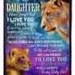 Lion Believe In Yourself Daughter Gift Flannel Blanket For Bed Sofa And Reading Nook Decor