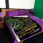 Family Tree Beloved Mother Message Flannel Blanket For Cozy Home Lounging And Gifting