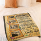 Family Dream Big Encouragement Daughter Gift Flannel Blanket For Soft Bed Couch And Home Comfort