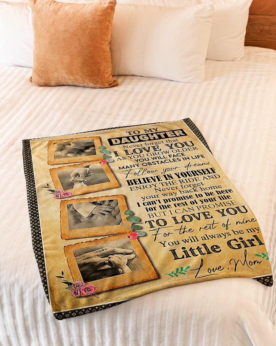 Family Dream Big Encouragement Daughter Gift Flannel Blanket For Soft Bed Couch And Home Comfort