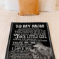 Wolf Inspiring Family Hero Message Your Little Girl Flannel Blanket For Relaxing At Home And Travel