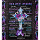 God To My Mom I Love You And Appreciate You Flannel Blanket For Bed Sofa And Reading Nook Decor