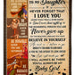 Family Never Forget That I Love You Mom To Daughter Flannel Blanket For Bedroom Couch And Daily Comfort
