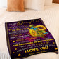 Family When Life Gets Hard You Feel Alone Mom To Daughter Flannel Blanket For Soft Bed Couch And Home Comfort