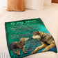 Wolf Lifelong Love Message Flannel Blanket For Soft Bed Couch And Home Comfort