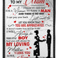 Family I Love You With All My Heart Mother Flannel Blanket For Bed Sofa And Reading Nook Decor