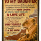 Lion Consider Big Hug Daughter Gift Flannel Blanket For Bed Sofa And Reading Nook Decor