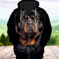 Rottweiler Is My Friend Dog Art – 3D Hoodie