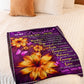 Flower My Wish For You Mom To Daughter Flannel Blanket For Soft Bed Couch And Home Comfort