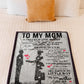 Family To My Mom Vintage If I Could Flannel Blanket For Relaxing At Home And Travel