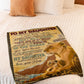 Lion Carry You In My Heart Gift Flannel Blanket For Soft Bed Couch And Home Comfort