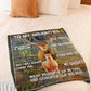Deer Consider Big Hug Daughter Gift Flannel Blanket For Soft Bed Couch And Home Comfort