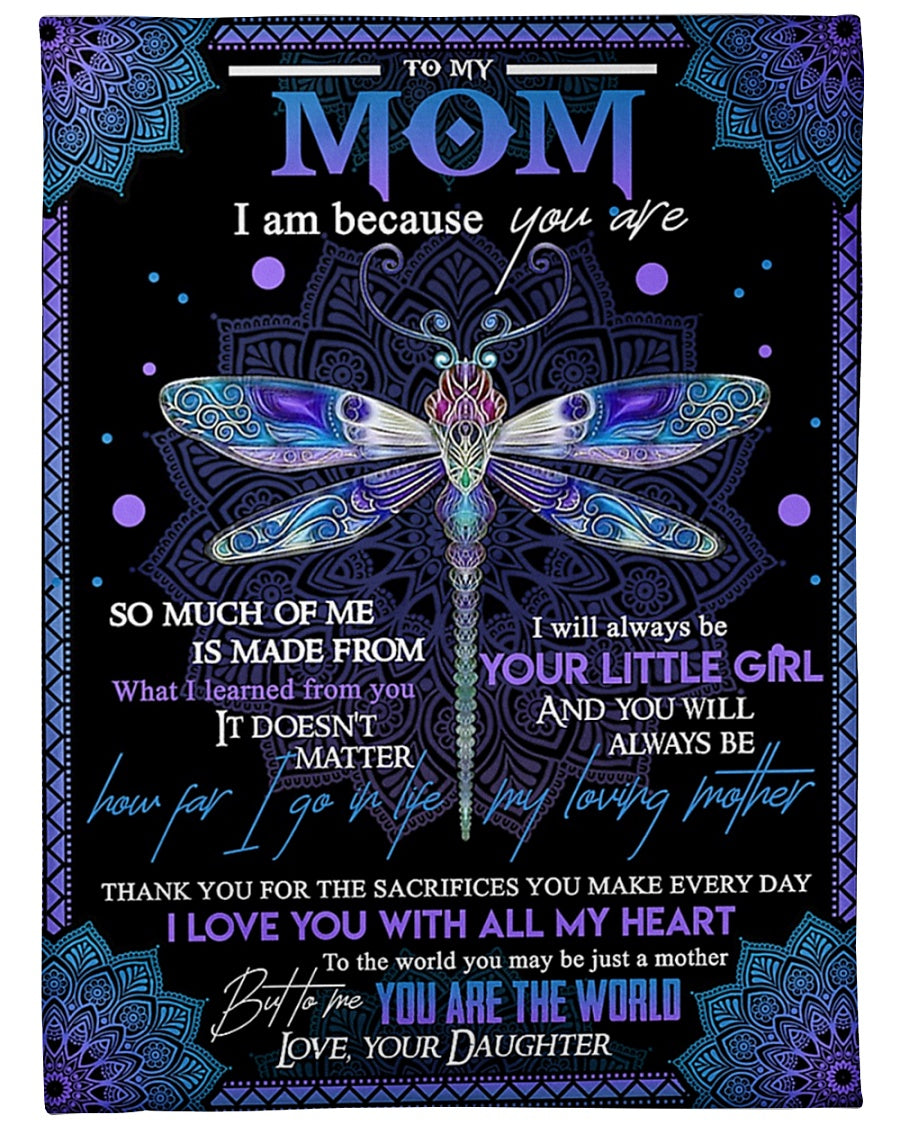 Dragonfly I Love You With All My Heart Flannel Blanket For Soft Bed Couch And Home Comfort