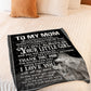 Wolf Inspiring Family Hero Message Your Little Girl Flannel Blanket For Soft Bed Couch And Home Comfort