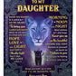 Lion I Believe In You Daughter Gift Flannel Blanket For Cozy Bedroom And Sofa Decor