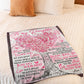 Family Love Dream Big Encouragement Daughter Gift Flannel Blanket For Soft Bed Couch And Home Comfort