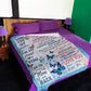 Butterfly Comforting Home Message Daughter Gift Flannel Blanket For Bed Sofa And Reading Nook Decor