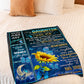 Sunflower Butterfly Big Hug Daughter Gift Flannel Blanket For Soft Bed Couch And Home Comfort