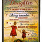 Family All The Things My Hands Have Held Mom To Daughter Flannel Blanket For Relaxing At Home And Travel