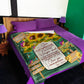 Sunflower Strong Spirit Message Mom To Daughter Flannel Blanket For Bed Sofa And Reading Nook Decor