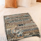 Elephant You Can Do It Daughter Gift Flannel Blanket For Soft Bed Couch And Home Comfort