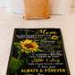 Sunflower Deep Appreciation Message Little Boy Flannel Blanket For Relaxing At Home And Travel