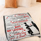 Family I Love You With All My Heart Mother Flannel Blanket For Soft Bed Couch And Home Comfort