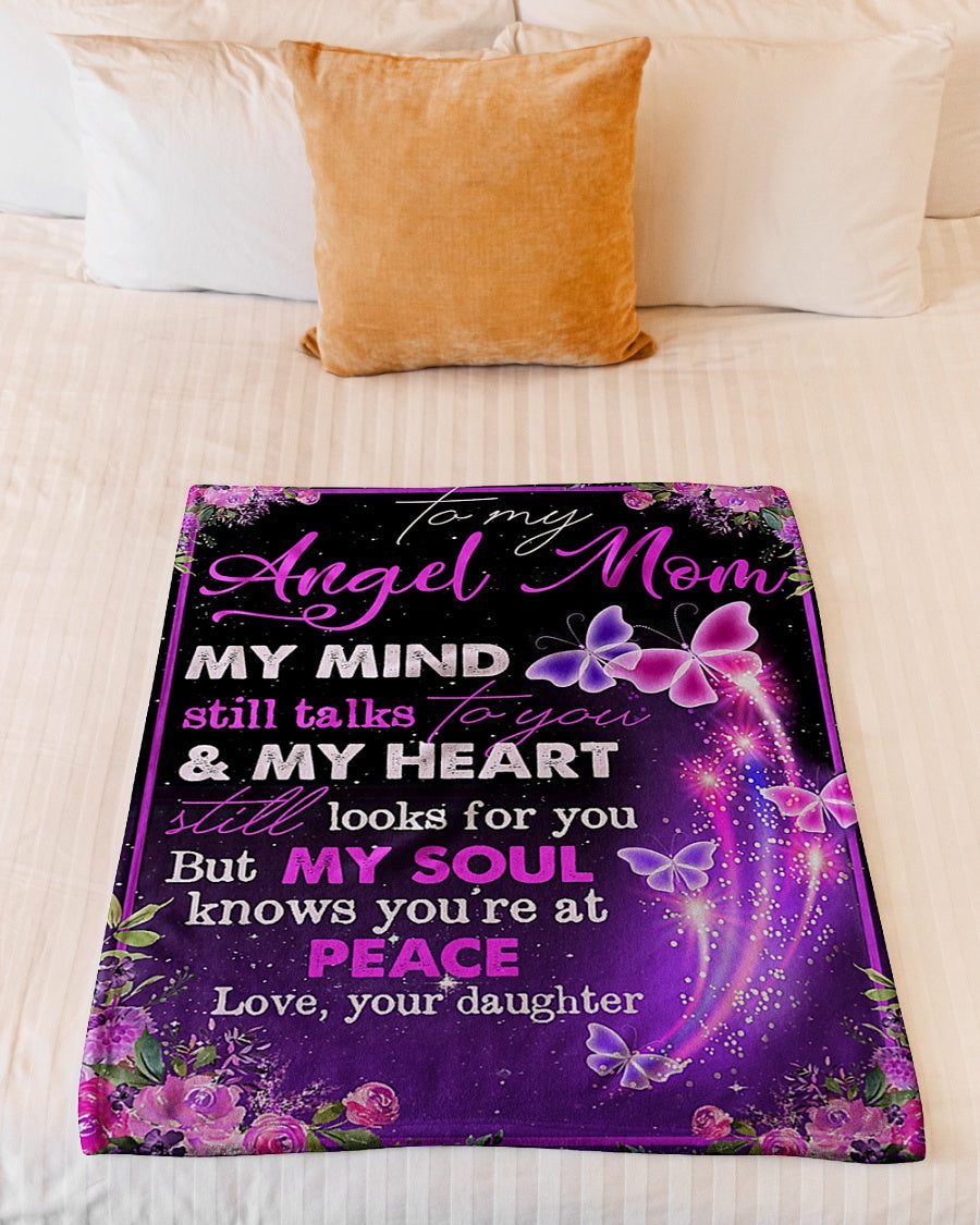Butterfly Endless Family Love Flannel Blanket For Relaxing At Home And Travel
