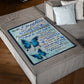 Butterfly To My Daughter Never Forget That I Love You Flannel Blanket For Living Room And Bedroom Styling
