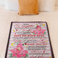 Flamingo Positive Encouragement Message Daughter Gift Flannel Blanket For Relaxing At Home And Travel