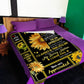 Sunflower Inspiring Family Hero Message Mother Flannel Blanket For Cozy Home Lounging And Gifting
